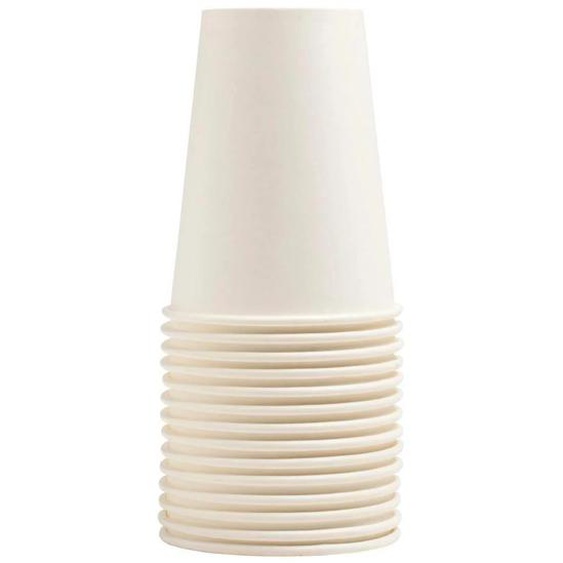 PRONAPPE 50 Gobelets en carton, 20 cl - Blanc