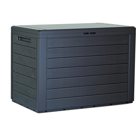 Prosperplast WOODEBOX anthracite 190L coffre de jardin