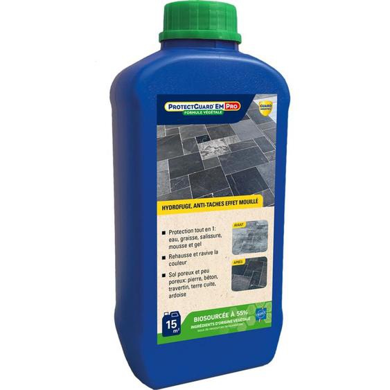 ProtectGuard EM Premium effet mouillé intense Hydrofuge Oléofuge Anti-tâches - Formule végétale Conditionnement: 1KG
