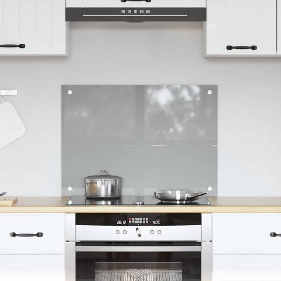 Protection de cuisine Gris clair 70 x 50 x 0,6 cm verre trempé