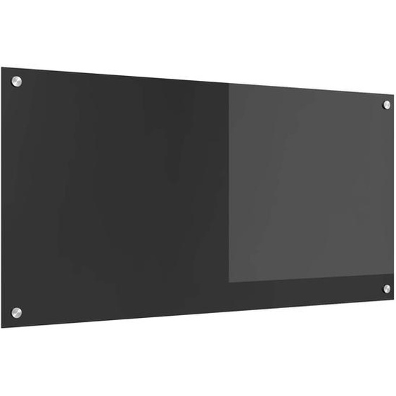 Protection de cuisine Gris foncé 100 x 50 cm verre trempé