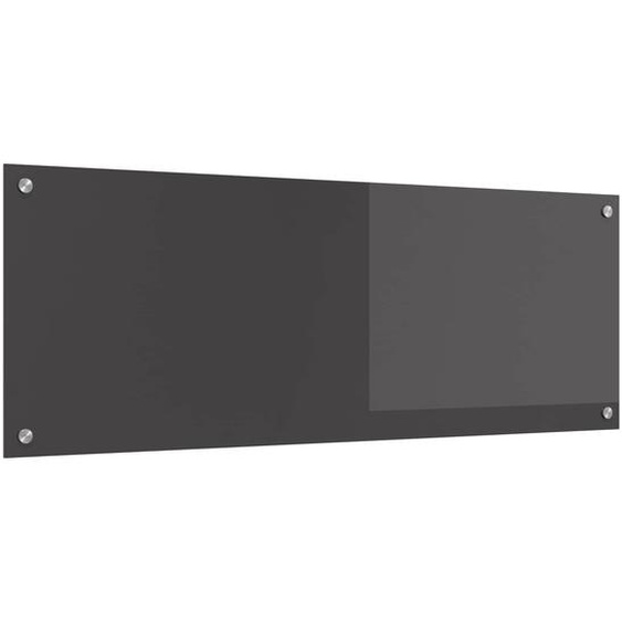 Protection de cuisine Gris foncé 110 x 40 cm verre trempé
