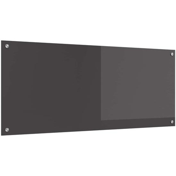 Protection de cuisine Gris foncé 120 x 50 cm verre trempé