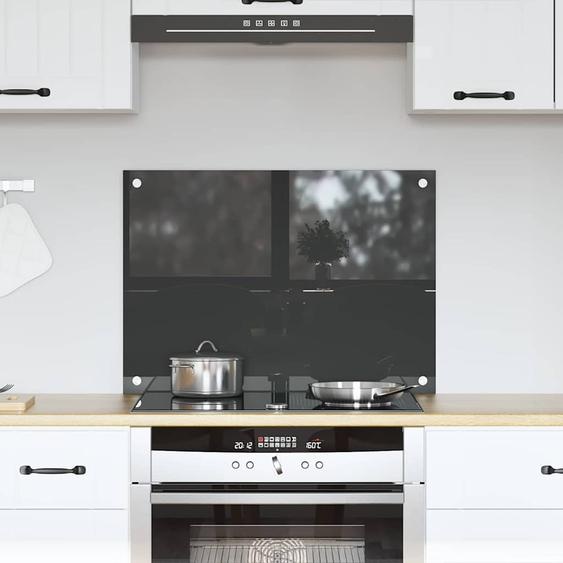 Protection de cuisine Gris foncé 70 x 50 x 0,6 cm verre trempé