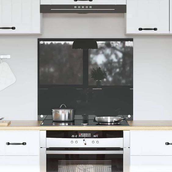 Protection de cuisine Gris foncé 70 x 60 x 0,6 cm verre trempé