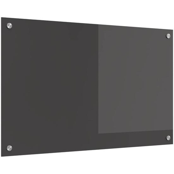 Protection de cuisine Gris foncé 80 x 50 cm verre trempé