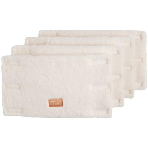 Protections De Barreaux De Lit Bébé En Sherpa - Petit Chou Ecru