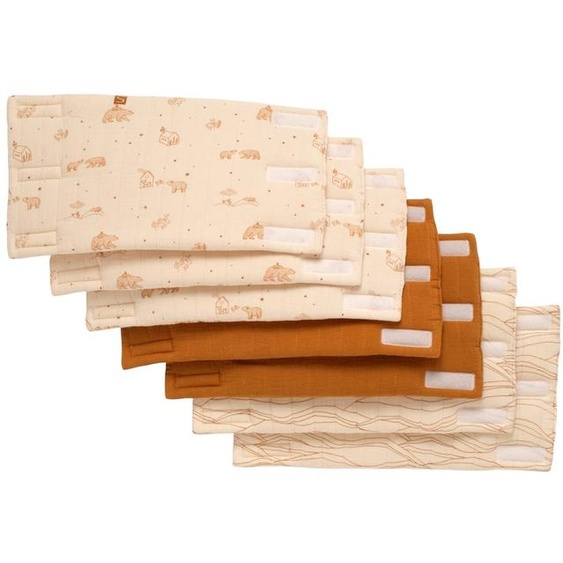 Protections De Barreaux De Lit En Coton Beige Foncé