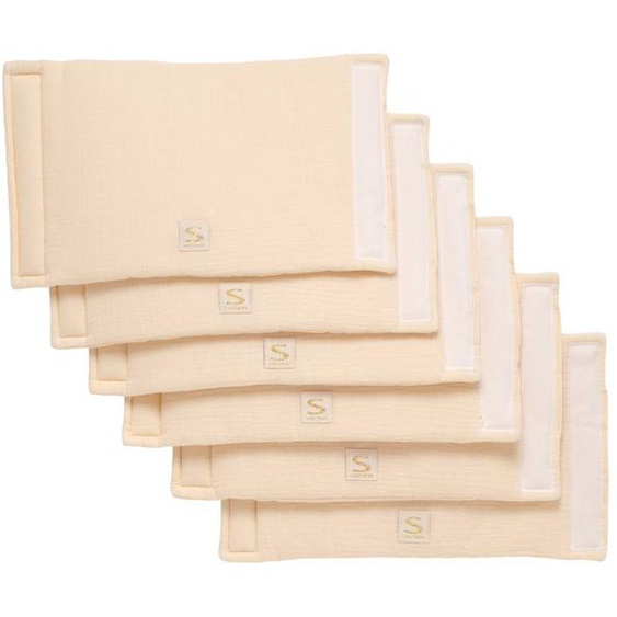Protections De Barreaux De Lit En Coton Beige
