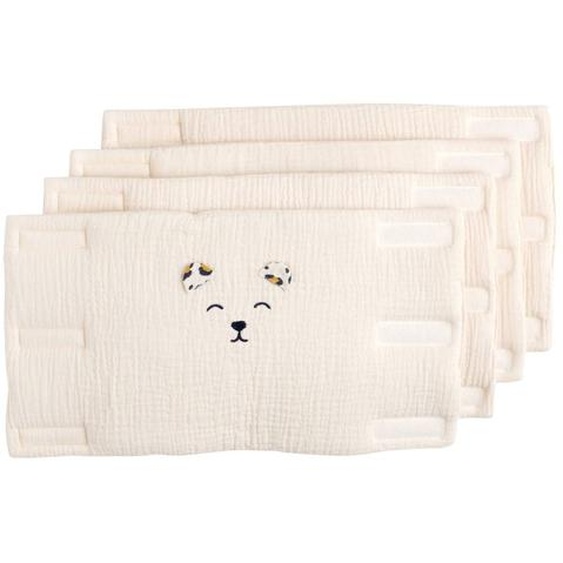 Protections De Barreaux De Lit En Coton Ecru Léopard