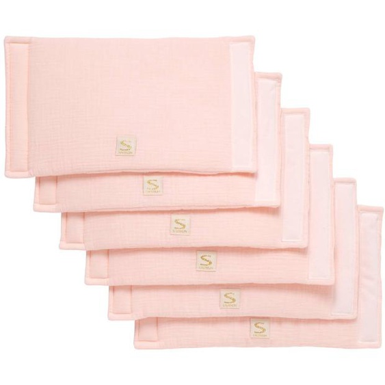 Protections De Barreaux De Lit En Coton Rose
