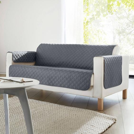 Protège-salon antiglisse microfibre matelassé -