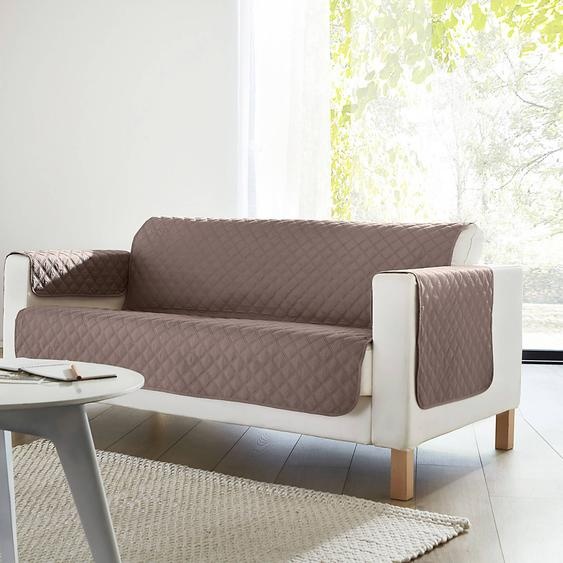 Protège-salon antiglisse microfibre matelassé -