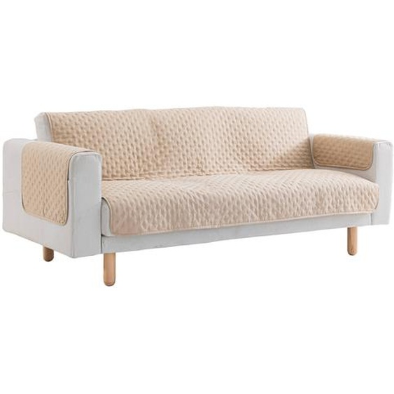 Protège-salon antiglisse microfibre matelassé -