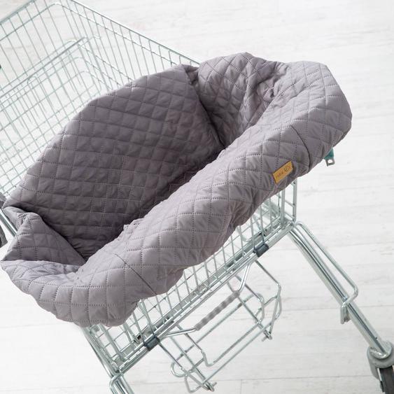 Protège-siège Caddie Bébé Lavable + Sac À Dos De Transport Gris Argenté