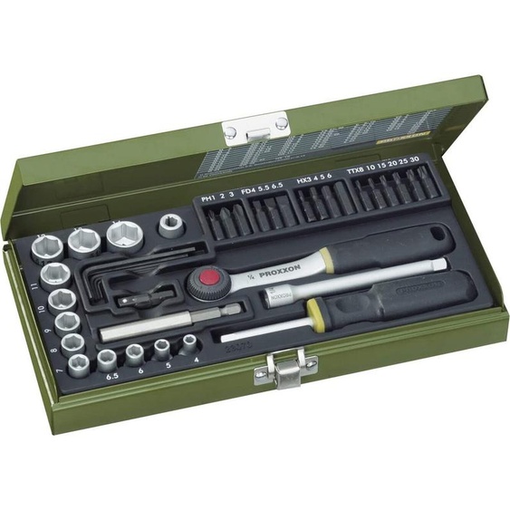 Proxxon Jeu de vis 1/4 (39 pièces)