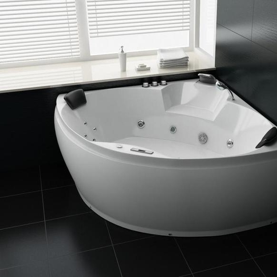 PureHaven Spa 150x150 cm design élégant Chauffage Luminothérapie Système sonore Programme de nettoyage Système sonore Bluetooth