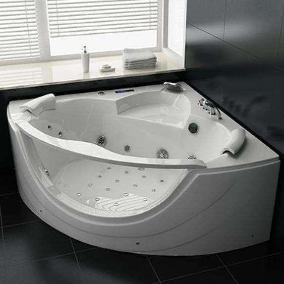 PureHaven Spa 150x150 cm design élégant Chauffage Luminothérapie Système sonore Programme de nettoyage Système sonore Bluetooth