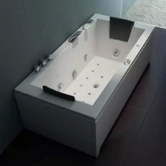 PureHaven Spa 182x90cm Chauffage Programme de nettoyage & Luminothérapie Cascade Système sonore compatible Bluetooth