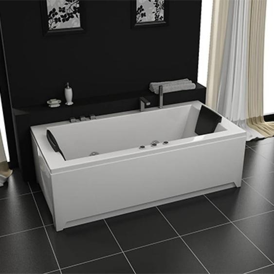 PureHaven Spa 182x90cm programme de nettoyage & luminothérapie design élégant cascade 12 hydrojets