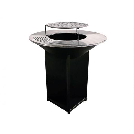 Purline - Barbecue brasero avec plaque dacier de 100 cm
