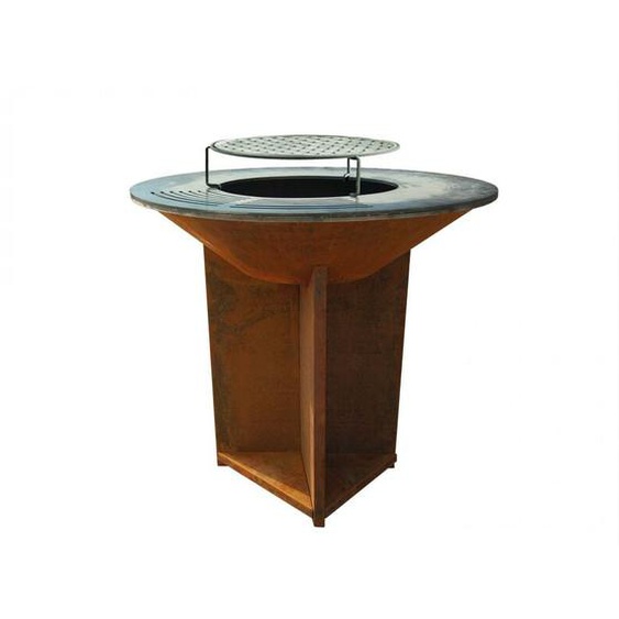 Purline - Barbecue brasero avec plaque dacier de 100 cm