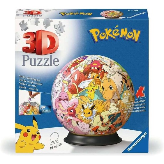 Puzzle 3d Pokémon - 72 Pièces - À Partir De 6 Ans Multicolore