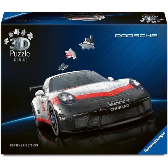 Puzzle 3d Porsche 911 Gt3 Cup 108 Pcs Gris