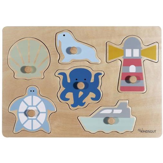 Puzzle À Encastrer Océan En Bois Bois