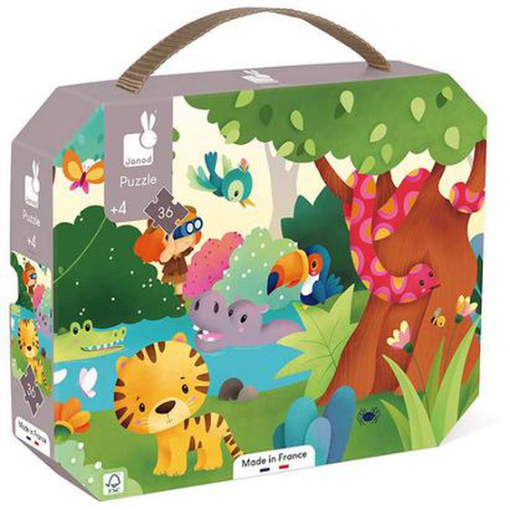 Puzzle Animaux Sauvages 36 Pcs Gris