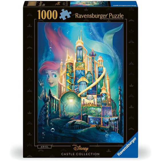 Puzzle Ariel Châteaux Disney 1000 Pièces Noir