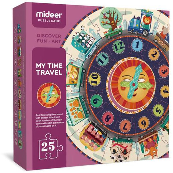 Puzzle Auto-correcteur Horloge Rouge