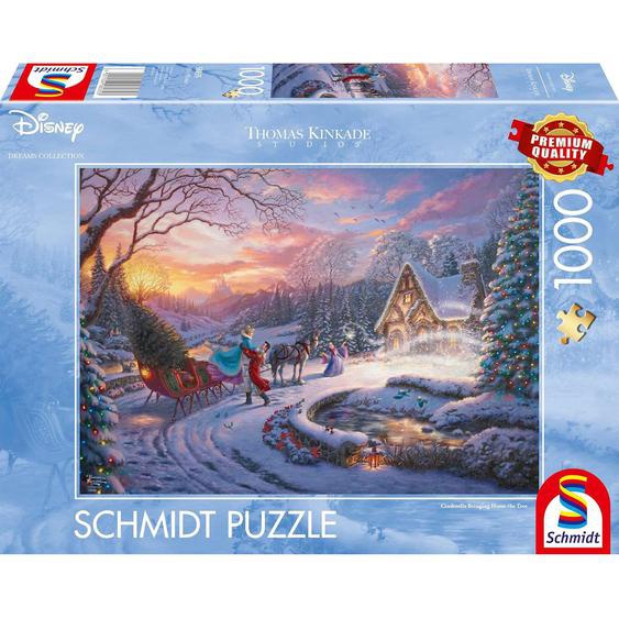 Puzzle Cendrillon Ramène Le Sapin 1000 Pcs Bleu