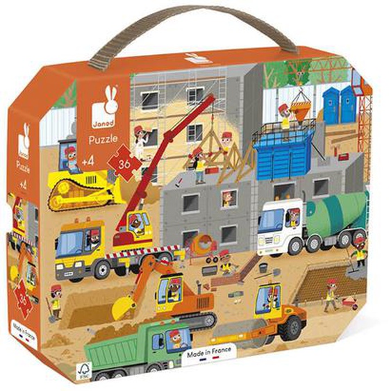 Puzzle Chantier 36 Pcs Orange