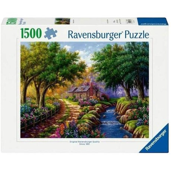 Puzzle Cottage Au Bord De La Rivière 1500 Pièces – Dès 14 Ans Multicolore
