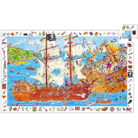 Puzzle Dobservation Et Poster - Les Pirates Multicolore