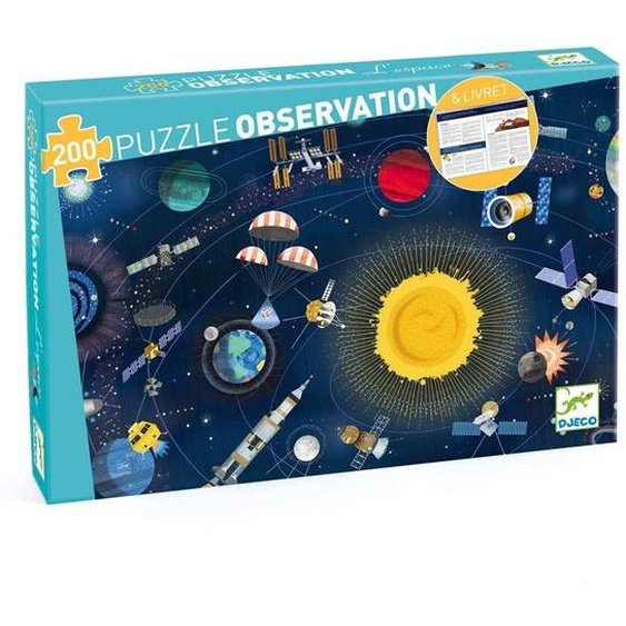 Puzzle Dobservation Lespace Et Livret Multicolore