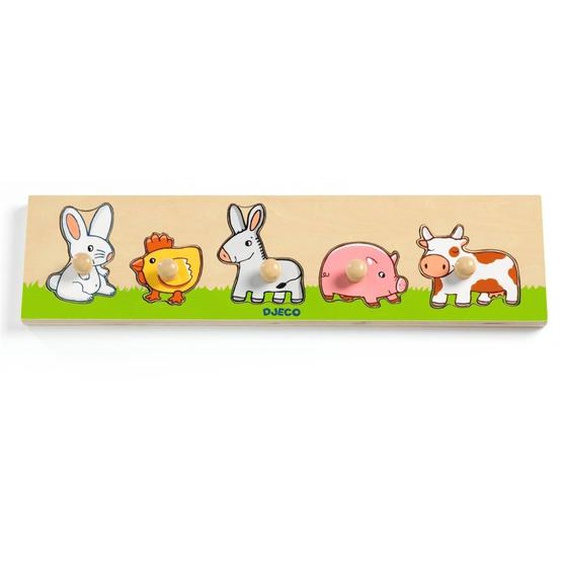 Puzzle En Bois Farmnco Multicolore