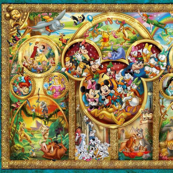 Puzzle Famille Disney 500 Pièces Blanc