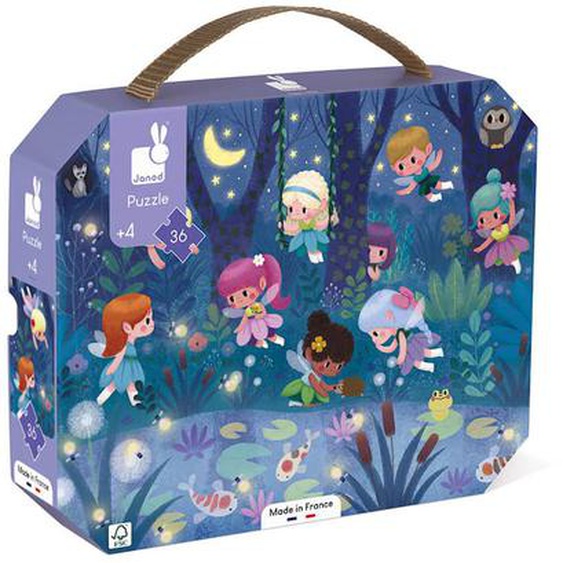 Puzzle Fées Et Nénuphars 36 Pcs Violet