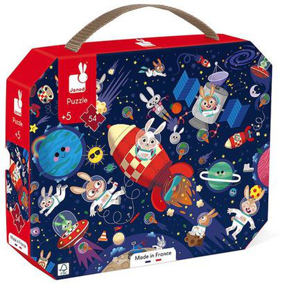 Puzzle Fusée 54 Pcs Rouge