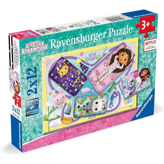 Puzzle Gabby Soirée Pyjama 2x12 Pcs Rose