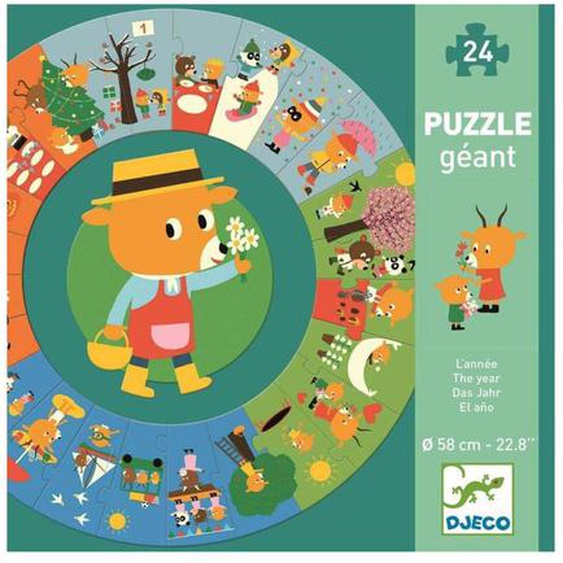 Puzzle Géant Lannée Multicolore
