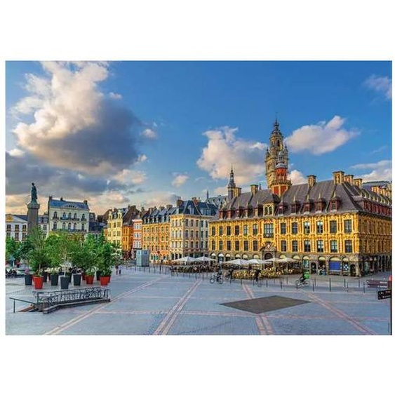 Puzzle Grandplace De Lille 1000 Pcs Blanc