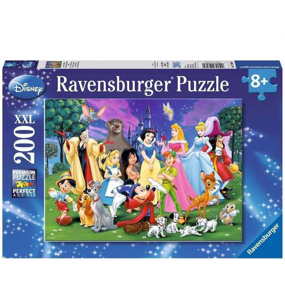 Puzzle Grands Personnages Disney 200 Pcs Xxl Bleu