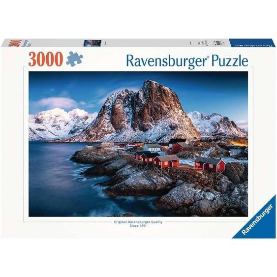 Puzzle Hamnoy Iles Lofoten 3000 Pcs Blanc