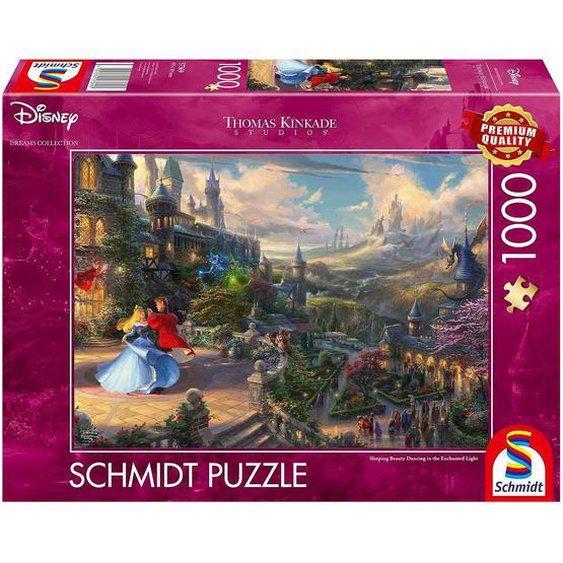 Puzzle La Belle Au Bois Dormant Dansant 1000 Pcs Rose