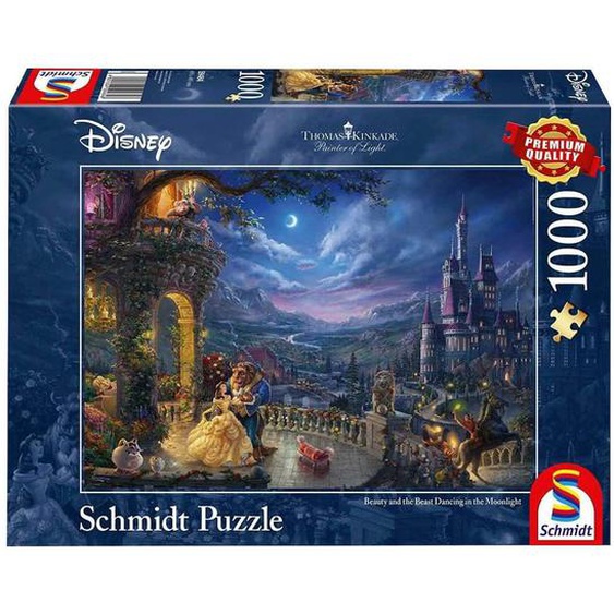 Puzzle La Belle Et La Bête Au Clair De Lune 1000 Pcs Bleu
