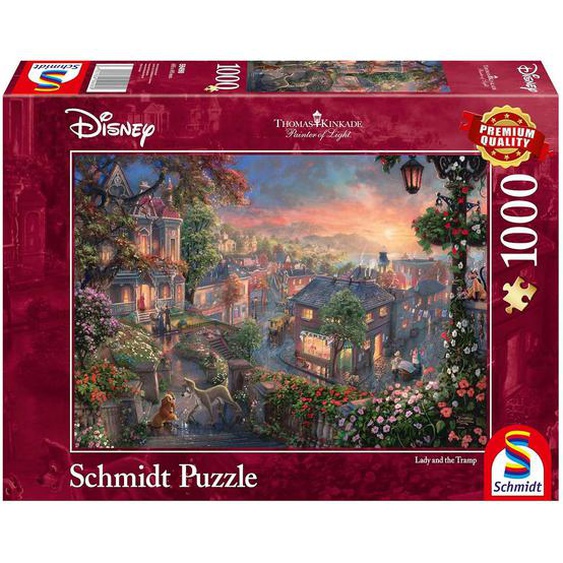 Puzzle La Belle Et Le Clochard 1000 Pcs Rouge