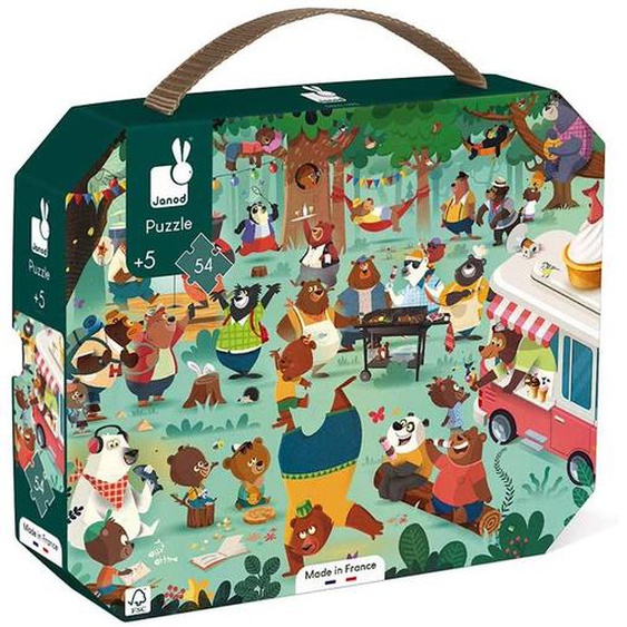 Puzzle La Cousinade Des Ours 54 Pcs Vert